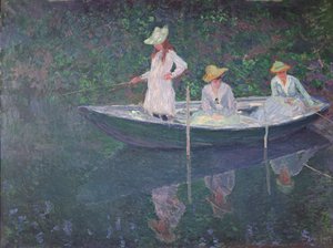 ジヴェルニーのボート、1887年頃 作： Claude Monet